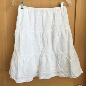 White Cotton Skirt