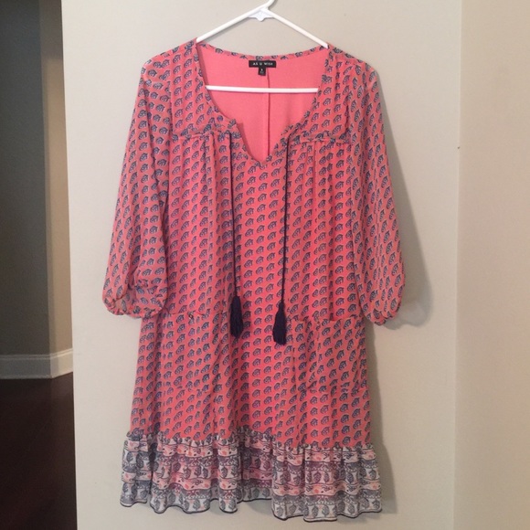 Rayon dress ( salmon colored pink)