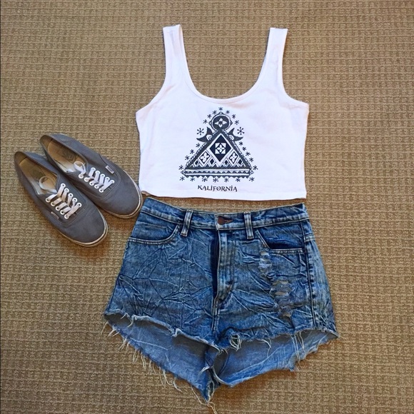 Kendall & Kylie Tops - Kendall & Kylie Kalifornia Crop Top