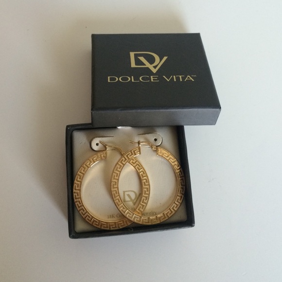 Gold Dolce Vita hoops