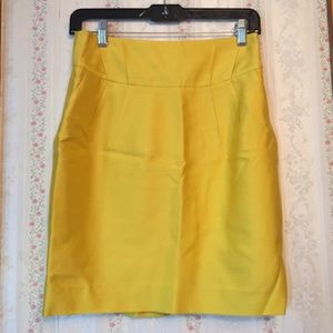 Yellow mini pencil skirt size 4 / 6
