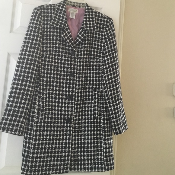 Black and white coat
