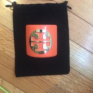 Tory Burch Wood Logo Cuff