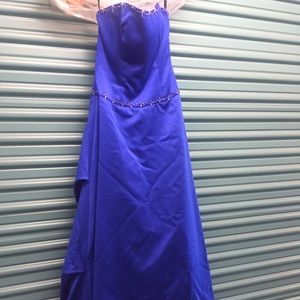 Blue sequin formal long dress
