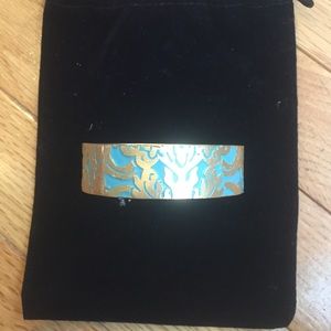 Turquoise and Gold Bracelet