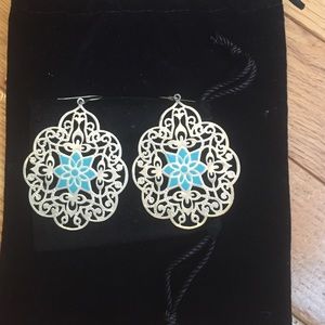 Silver and Turquoise Earrings