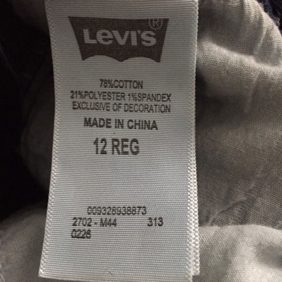 LEVIS Girls Denim Legging - worn once - 12 reg - Picture 4 of 4