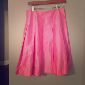 Pink silk skirt
