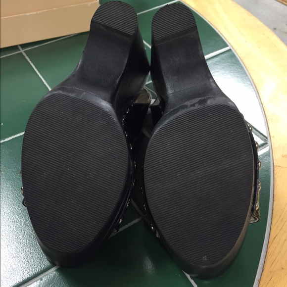 MK Black Studded Platforms - Picture 4 of 4