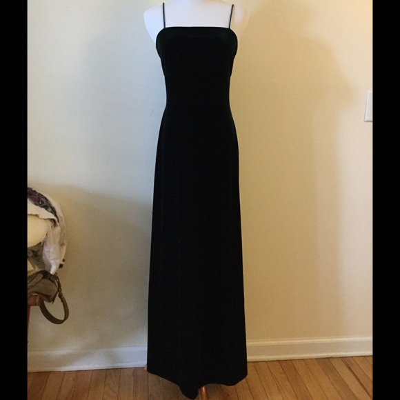 Vintage Dresses & Skirts - Vintage velvet midnight forest dress