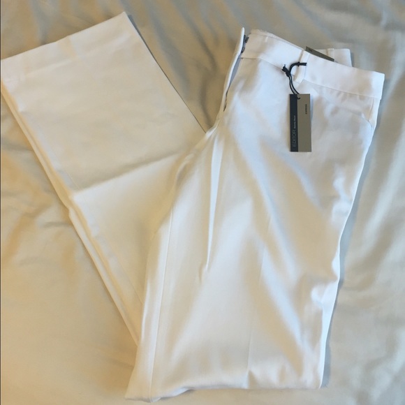 NWT Express white Editor barely boot cut pants 10L