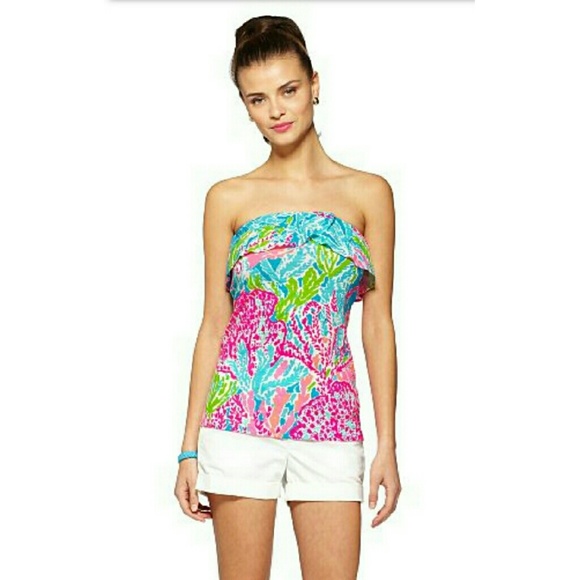 Lilly Pulitzer Wakely Let's Cha Cha Top XS
