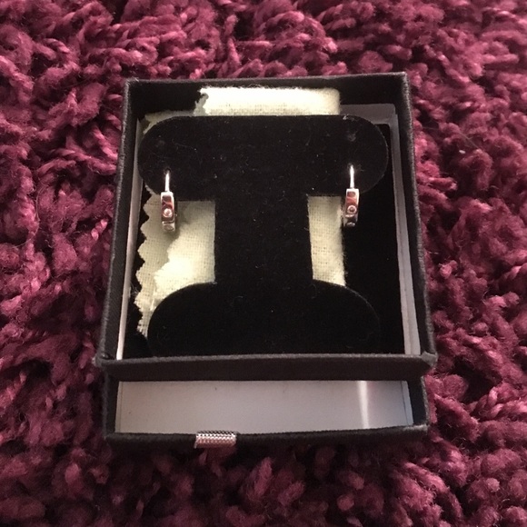 Silver hoop earrings