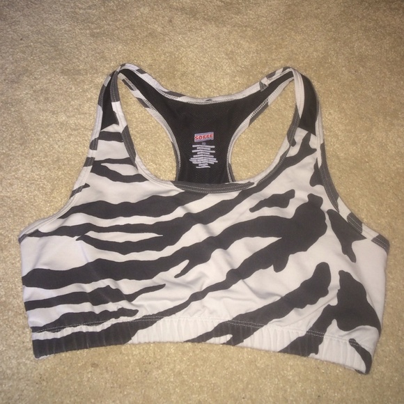 Zebra soffe sports bra