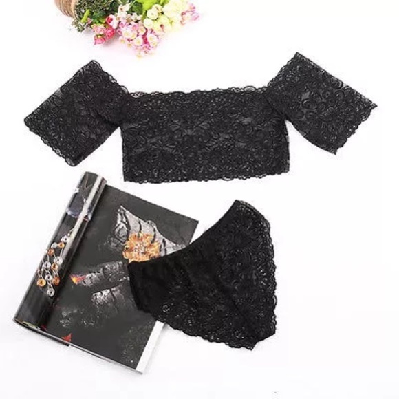 Lace crop Ilusion set - Picture 4 of 5