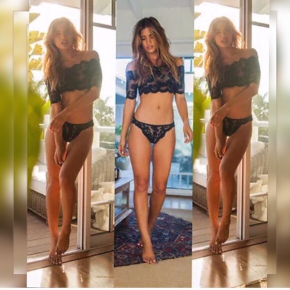 Lace crop Ilusion set - Picture 3 of 5