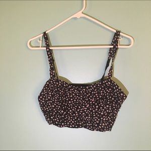 PRINTED BANDEAU TOP