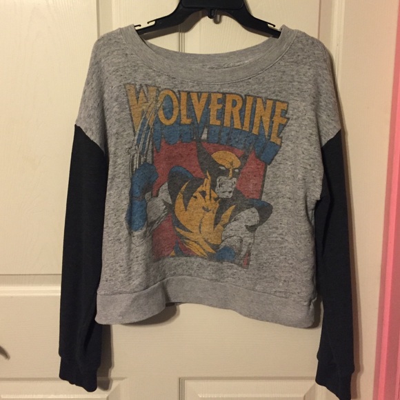 Wolverine long sleeve crop top