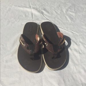 PRICE NEGO-NWOT Sperry Topsider Cheetah Flip Flops