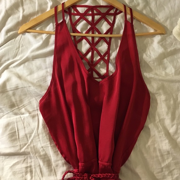 Red dress, holiday dress - Picture 1 of 4