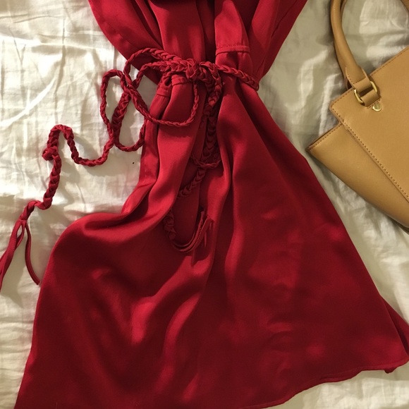 Red dress, holiday dress - Picture 4 of 4