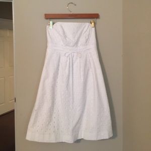 Strapless Lilly Pulitzer white eyelet
