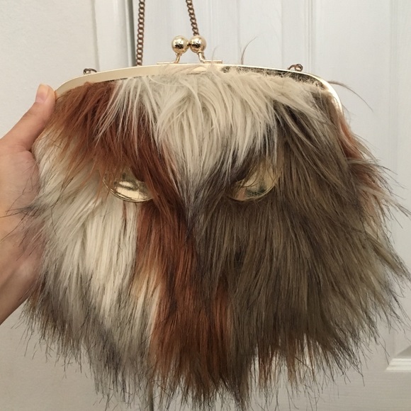 A faux side bag