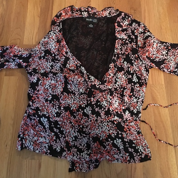 Floral rayon top