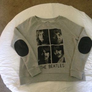 The Beatles sweatshirt with leather elbow pads