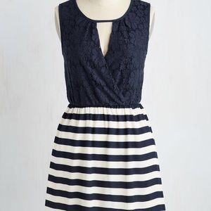 Flirty Navy Dress