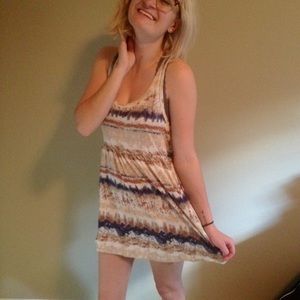 Brown tiedye dress / cover up