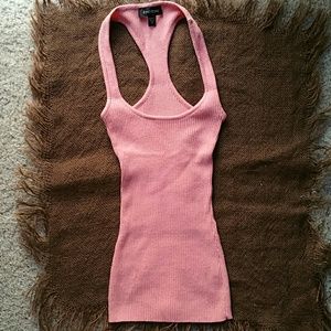 Coral Bebe racerback tank top, size X-SMALL