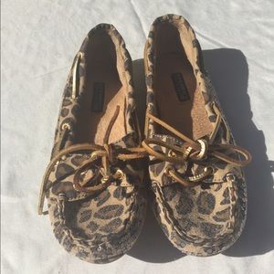 HOLD-NWOT Sperry Topsider Cheetah Moccasins