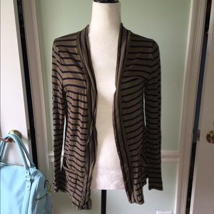 J. Crew olive and navy cardigan