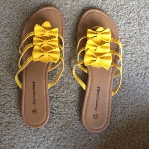 yellow sandals