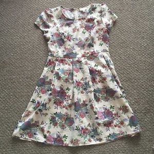 Forever 21 like new floral fit and flare dress