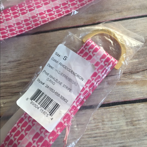 S-M Sizes Vineyard Vines Whaleline Striped Belt - Picture 3 of 3