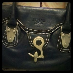 Prada Milano Black Shoulder Purse