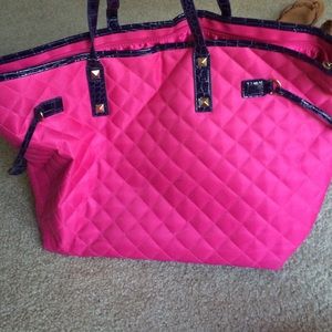pink beach bag