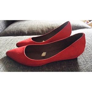 Red Merona flats!