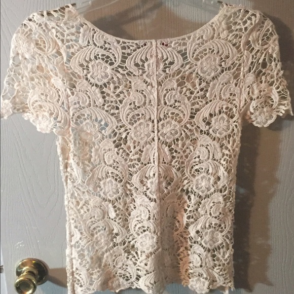 White See-Through Lace Shirt - Picture 2 of 3