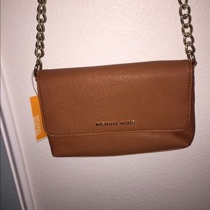 Michael kors tan cross body bag *not authentic