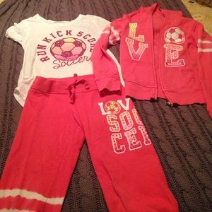 Justice girls Love Soccer set size 8