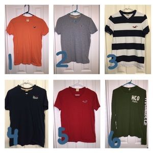 Bundle of 6 Hollister Shirts