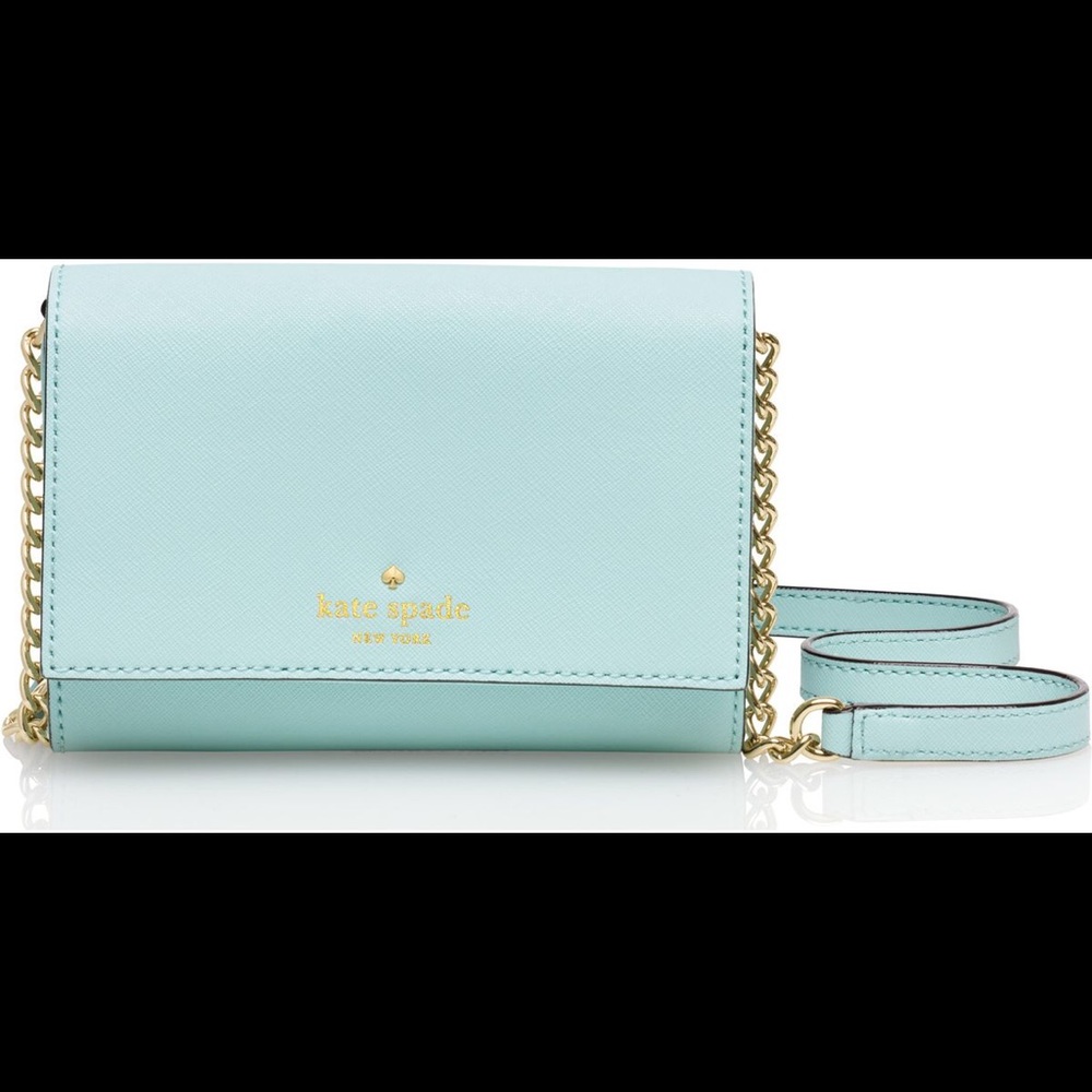 Kate Spade Crossbody. Beautiful Robins Eggs color!