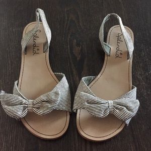 Splendid bow sling back sandals