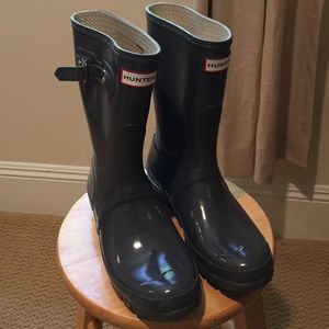 Gray Hunter Rain Boots
