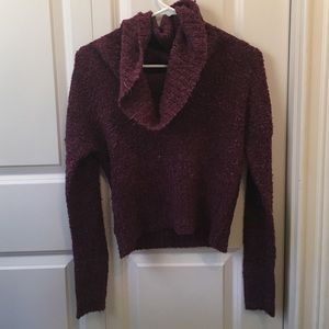burgundy sweater