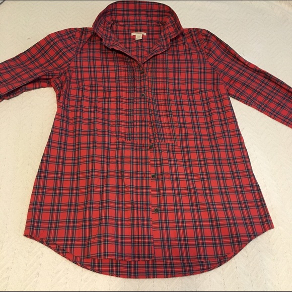 *reduced* J. Crew Long Sleeved Plaid Button Down