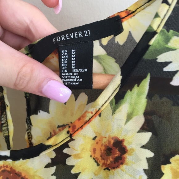 💎SOLD💎Forever 21 sheer punk sunflower skate mini - Picture 7 of 7